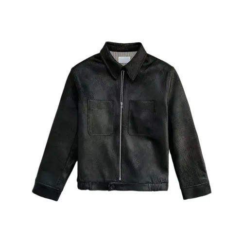 SNEIKLAU Черный Унисекс Кожаные куртки