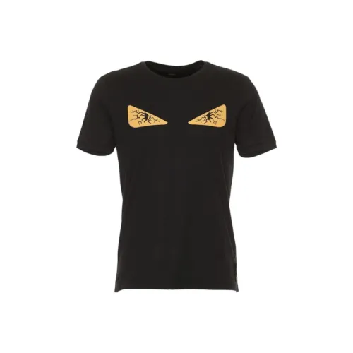 FENDI Мужские черные T-рубашки