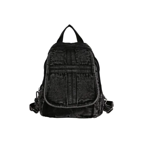 AUNG Denim Backpack Standard Blue Black AUNG Деним Рюкзак Стандартный Синий Черный
