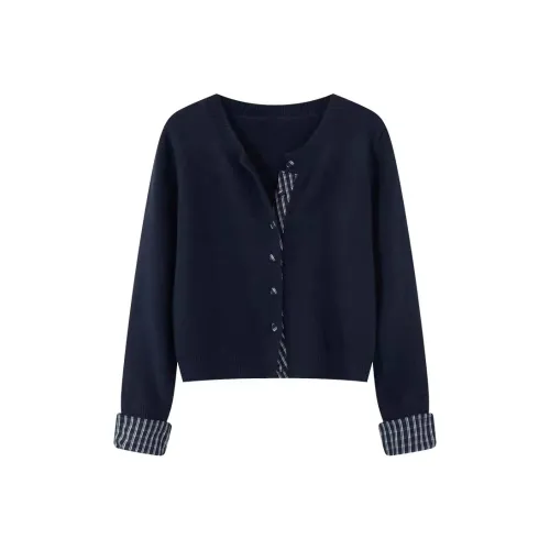 OURUOKE Темно-синий женский трикотаж