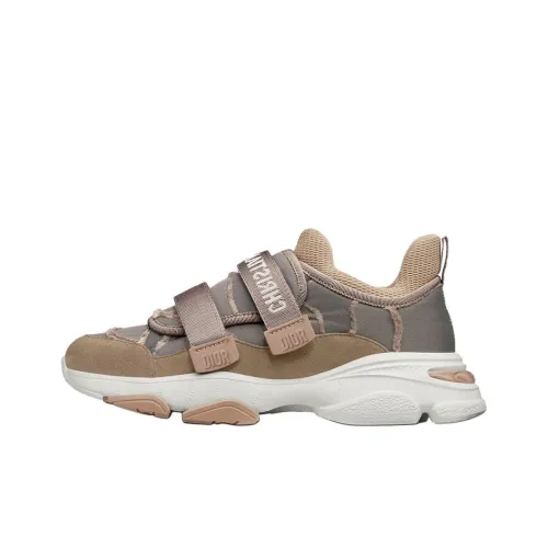 DIOR D Прогулка Низкий Топ Повседневная Обувь Женская Серый Коричневый