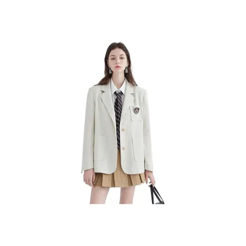 OURUOKE Ecru Unisex Бизнес-костюмы