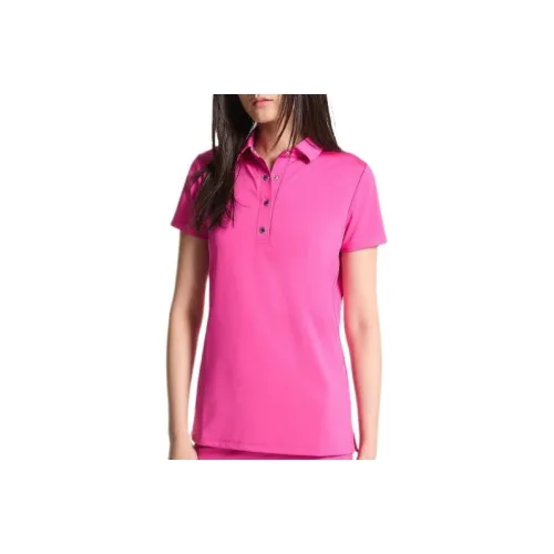 MICHAEL KORS GOLF Tech Performance Polo Polo Женские Розовый