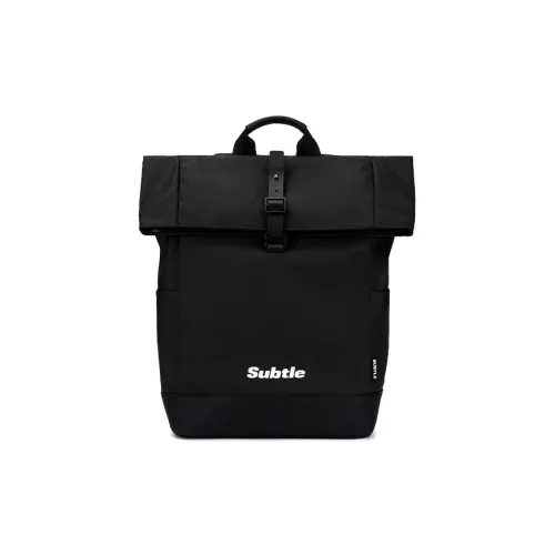 Тонкий ПУ (полиуретан) рюкзак стандартный унисекс каменно-черный