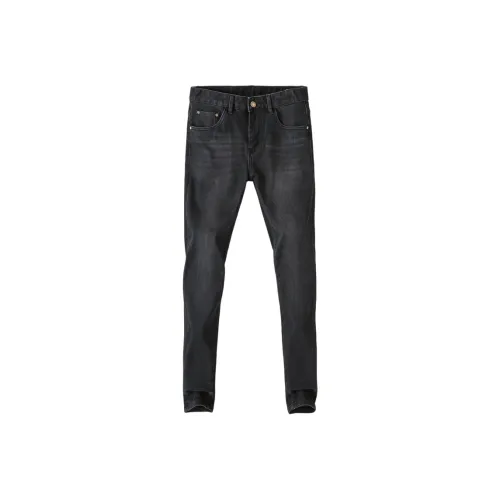 OGQG Черный Серый Цвет Мужские Джинсы