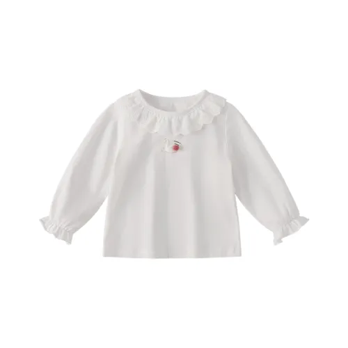 JELLYBABY Французский воротник с оборкой длинный рукав топ