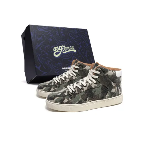 OUGLEMEN Обертка Износостойкий и Противоскользящий MID Топ Повседневная обувь Мужская