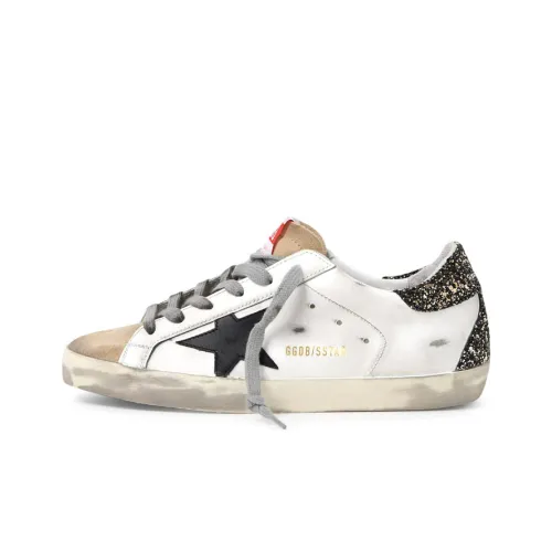 Golden Goose Супер Звезда Low Топ Стильные Скейтбординги Женские Светло-янтарный Состаривание Позиционирование стиля