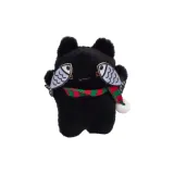 Черный шарф с котенком