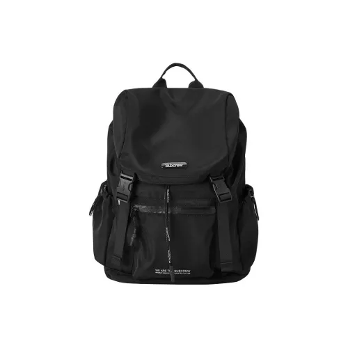 Subcrew Полиэстер Ноутбук Сумка Рюкзак Большой Унисекс Черный армейский зеленый