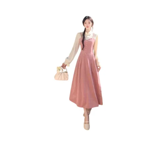 Genius Pooh Женская одежда >> Платье Длинный рукав Женское