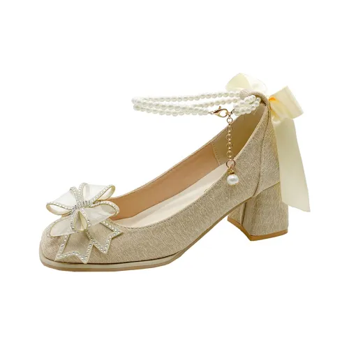 UMEK Грубый каблук Высокие каблуки 4CM 7cm Женские