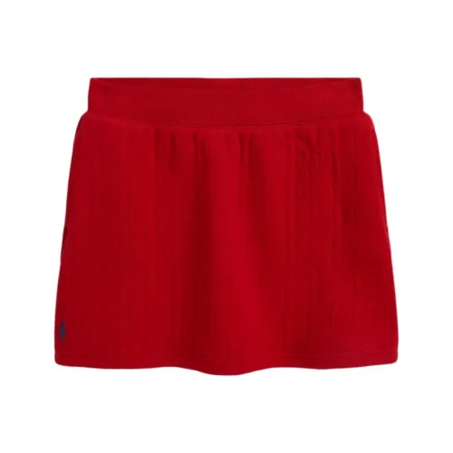 Polo Ralph Lauren Однотонный Животный Тотем Вышитый Узор Умеренный Юбка Весенний Летний Детский