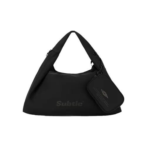 Тонкая тканевая сумка через плечо унисекс чернильно-черный