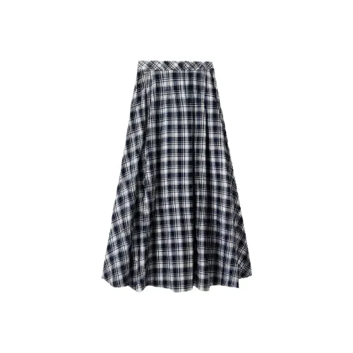 CPYT Синий Женские Повседневные Длинные Юбки