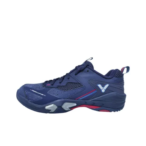 Victor Амортизация Износостойкая Низкая Обувь для Бадминтона Унисекс Синяя