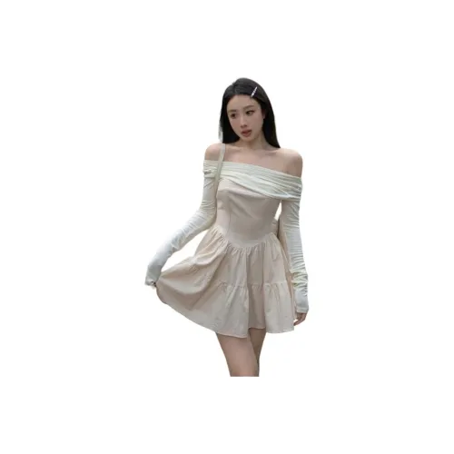 AHRTB Длинное платье с длинными рукавами женское