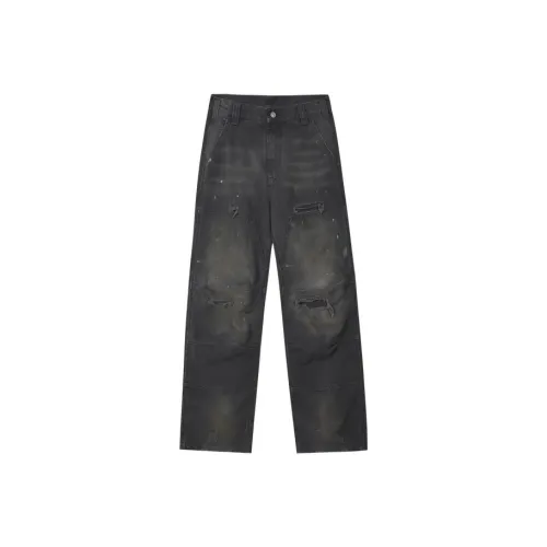 MR.ENJOYDA MONEY Выстиранные Черные Унисекс Карго Брюки