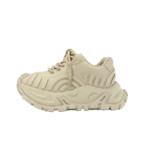 DIBO 3D-эффект Тисненый Наружная подошва Однотонный Толстоподошвенные кроссовки Городской техвир Повседневная обувь Женские