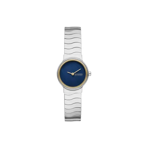 SKAGEN Women's Watch Кварцевый механизм ремешок из нержавеющей стали 26 мм синий циферблат