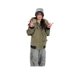 Армейский зеленый хлопковый пуховик