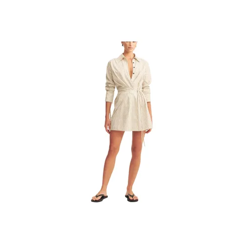 Shona Joy Длинное платье с длинными рукавами женское