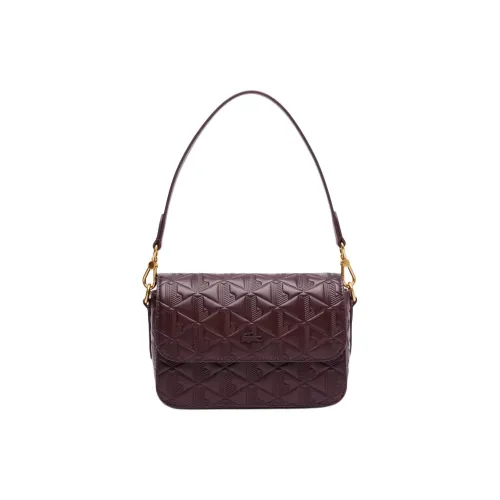 LACOSTE Кожа Сумка через плечо Женская Карамель