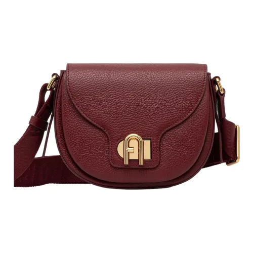 Furla Сумка через плечо из натуральных волокон женская бордового цвета