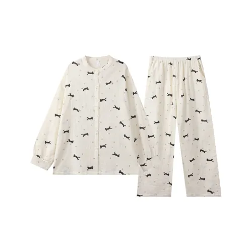 X QINGE Белый Женский комплект пижам