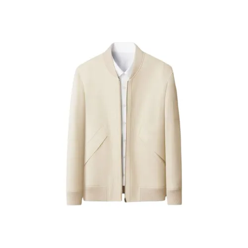 SENJIALUO Белый Мужская Кожаная Куртка