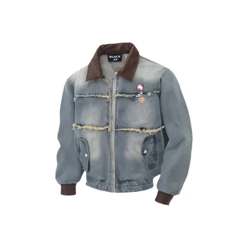 BLACK AT Синий Унисекс Куртки