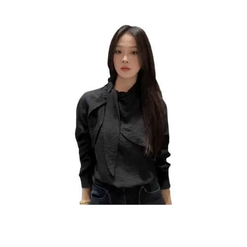 LADYXIEXIE Черные Женские Рубашки