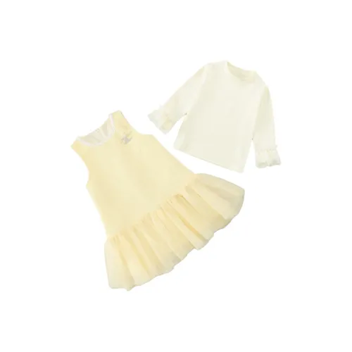 SUPEREDGE Желтые Платья для девочек