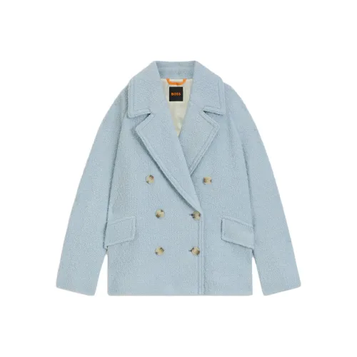 Hugo Boss Светло-Синий Женский Пальто