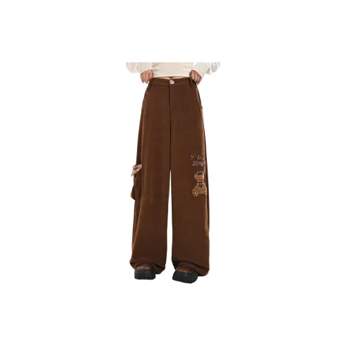 SNBL Кофе Женские Повседневные Брюки