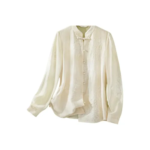 IHIMI Рубашка Женская Бежевая Желтая