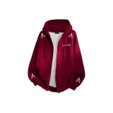 Бордовый Тяжелый Полиэстер-Хлопок