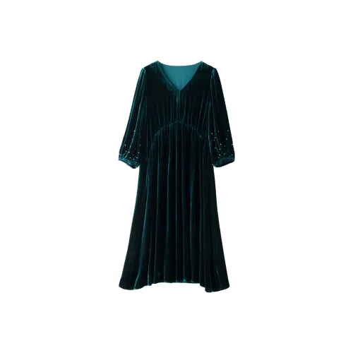 To The West Длинное Платье с Длинными Рукавами Женское