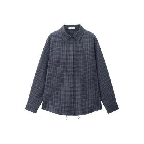 Giordano 03 Премиум серый Скрытый отделение Женские рубашки