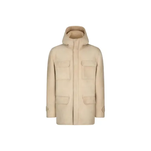 Dondup Светло-янтарный Мужская Кожаная Куртка