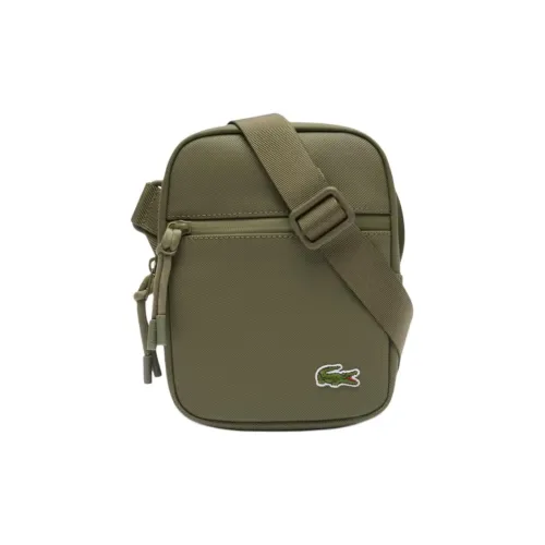 LACOSTE Полиуретан Сумка через плечо Маленькая Мужская Зеленая
