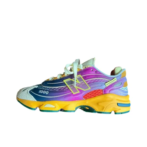 Salehe Bembury x New Balance NB 1000 Беговые кроссовки Мужской Оранжевый Фиолетовый