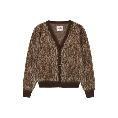 Asif calie LEOPARD KNIT Кардиган Свитер Женские