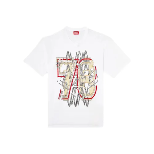 DIESEL Белая Мужская T-Рубашка