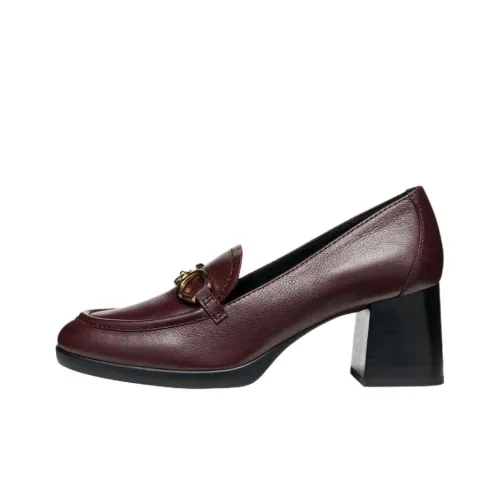GEOX Walk Pleasure 55 Лоферы 6 см Женские Бордовый