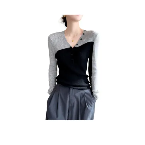 AHRTB Черный и Серый Женский Трикотаж