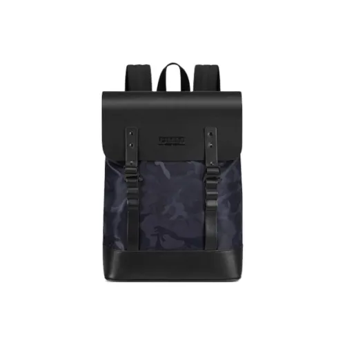 UMM Кожа Ноутбук Сумка Рюкзак Средний Унисекс Черный