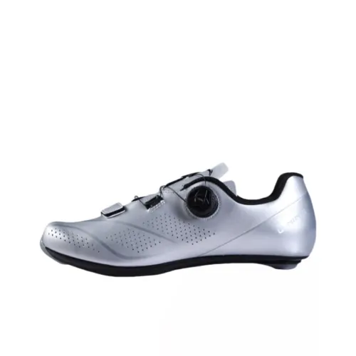 Подкладка Slip-resistant устойчивая к истиранию низкий топ велосипедные кроссовки мужской серебряный