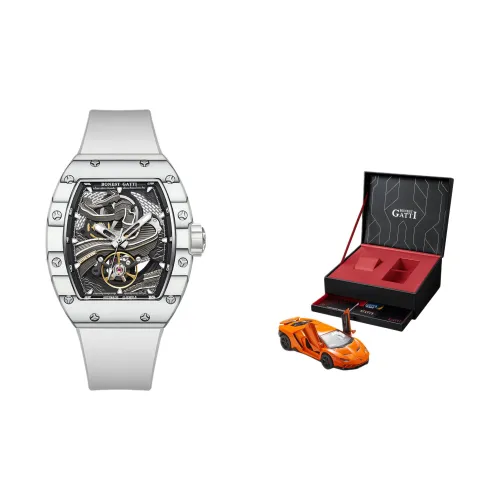 BONEST GATTI Автоматический механический механизм Часы Мужские Часы Черепный циферблат