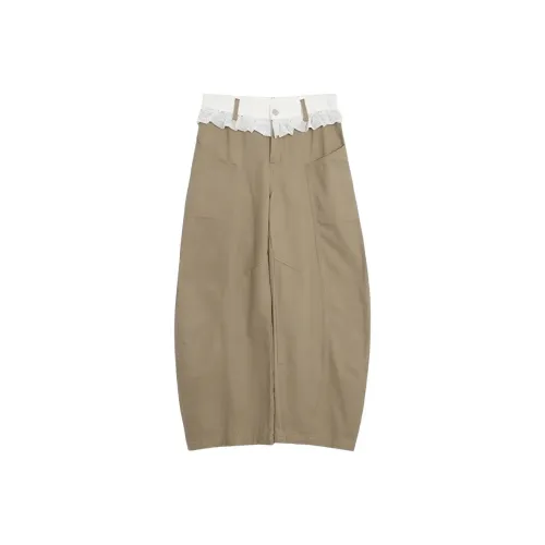 FTTHR Хаки Женские Повседневные Брюки